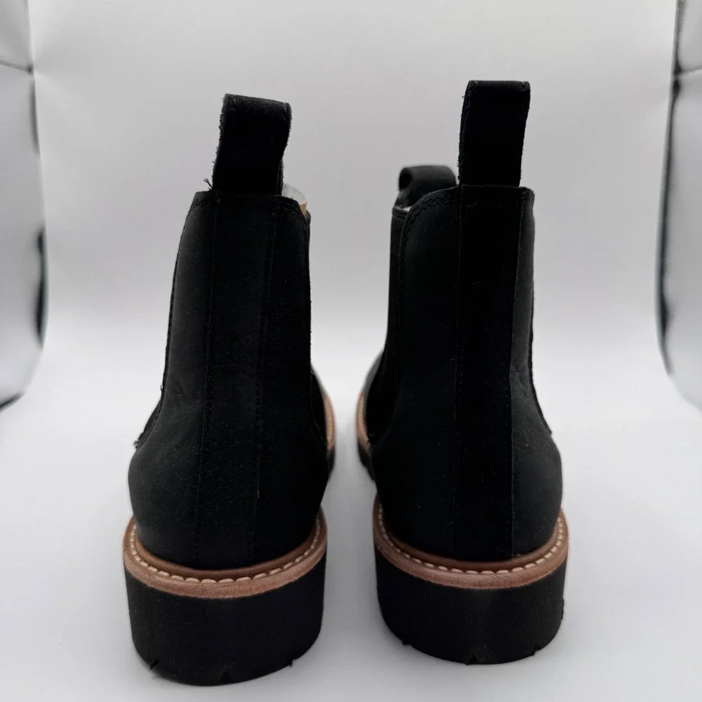 Nisolo Go-To Lug Chelsea Boot‎ Black Leather Lug Sole Women's 11 New in Box